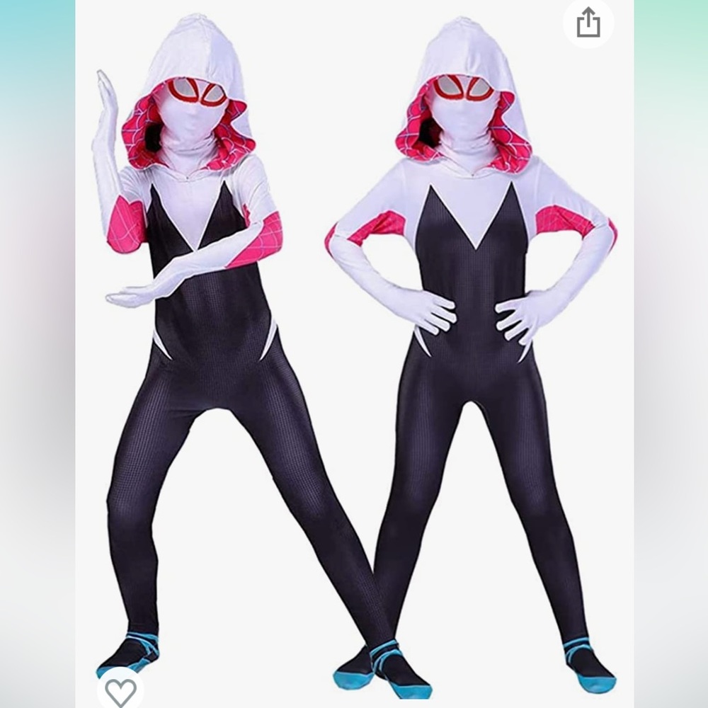 Spider Ghost costume girls 7/8, great condition, worn once only
